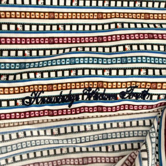 Robert Graham Woven Button Front Long Sleeve Shirt Final Edit Movie Film Print M - Picture 4 of 10